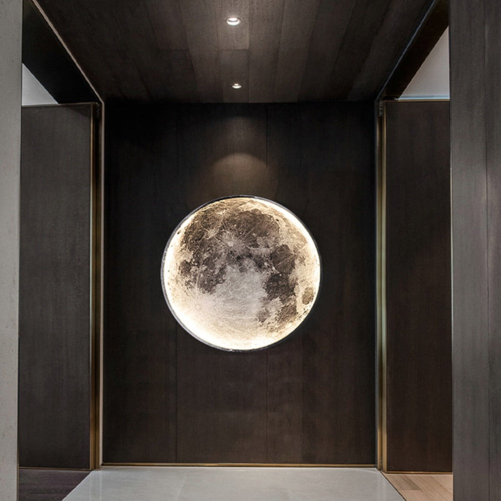 3D LED Maan of Aarde Plafond- en Muurlicht met Afstandsbediening – Dimbaar en Warm Licht 7