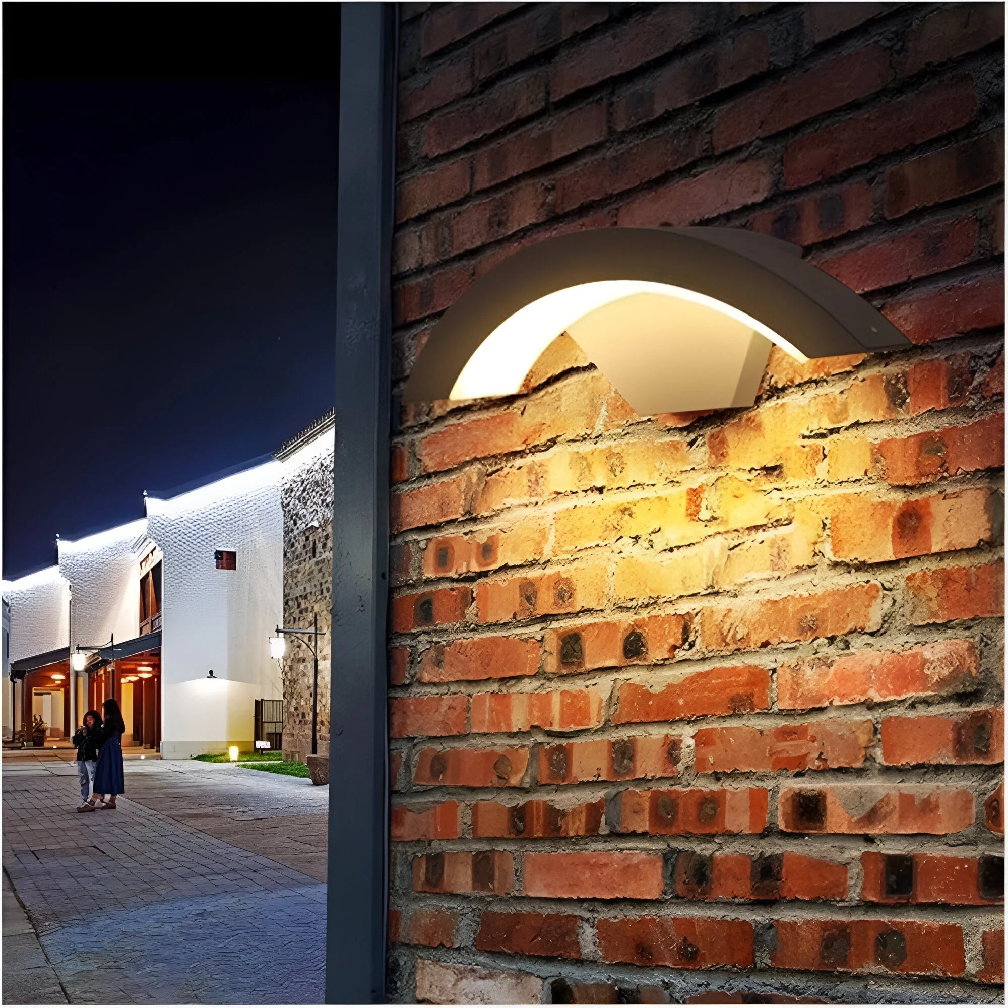 Bewegingssensor Buiten Wandlamp met Energiebesparende Functie - LED Buitenverlichting voor Tuin en Ingang 2