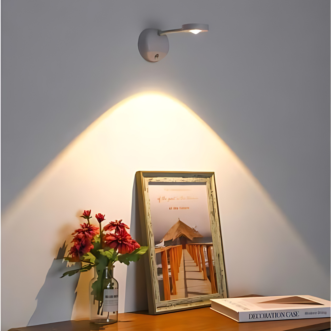 Draadloos LED-Spotlight met Bewegingssensor en 360° Verstelbare Bevestiging voor Binnen en Buiten 2
