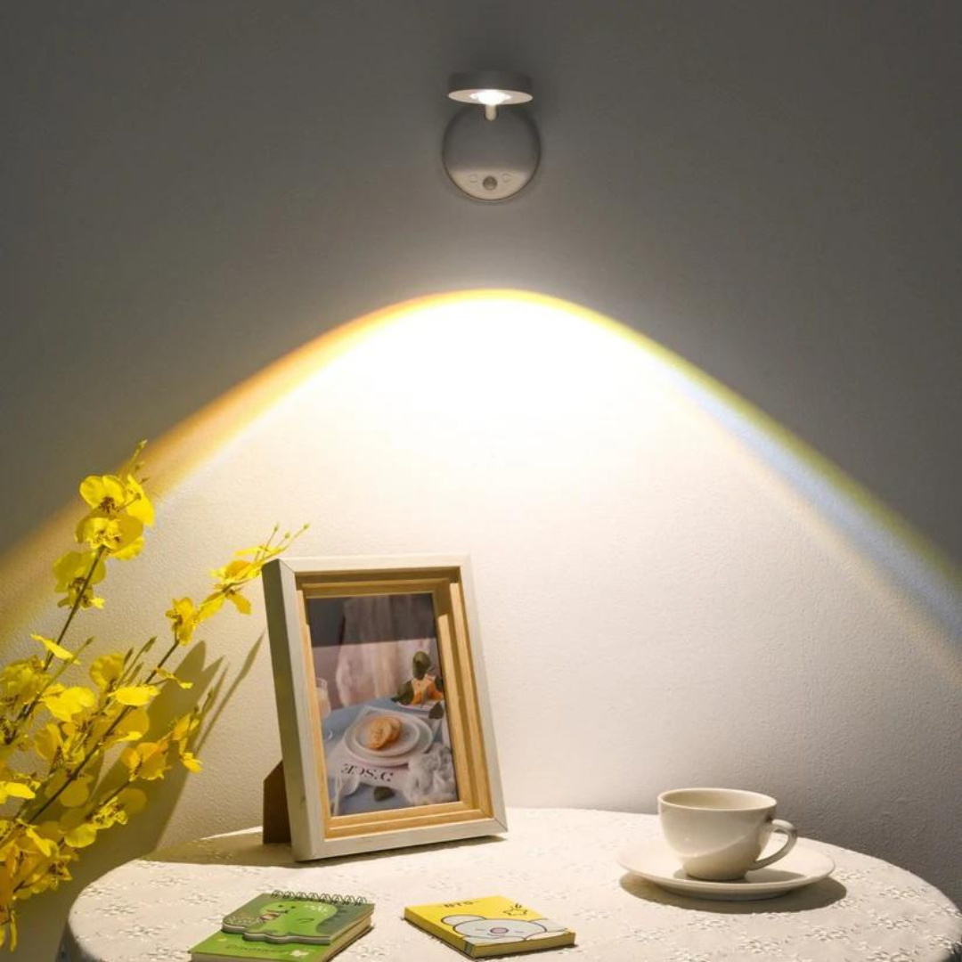Draadloos LED-Spotlight met Bewegingssensor en 360° Verstelbare Bevestiging voor Binnen en Buiten 5