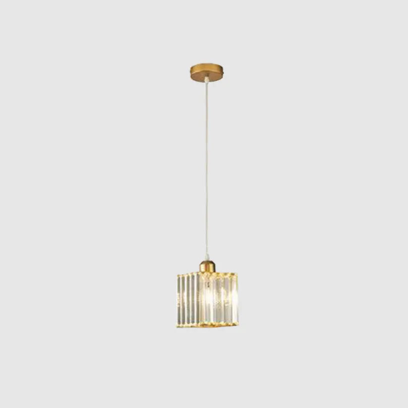Elegante Hanglamp van Glas en Metaal voor Woonkamer, Eettafel of Slaapkamer - Verstelbare Lengte 15