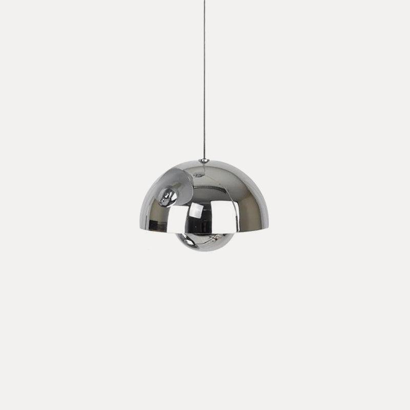 Hanglamp met Geometrische Hemisferische Tint – Stijlvolle Woonkamer Eettafel Lamp voor Binnen 25