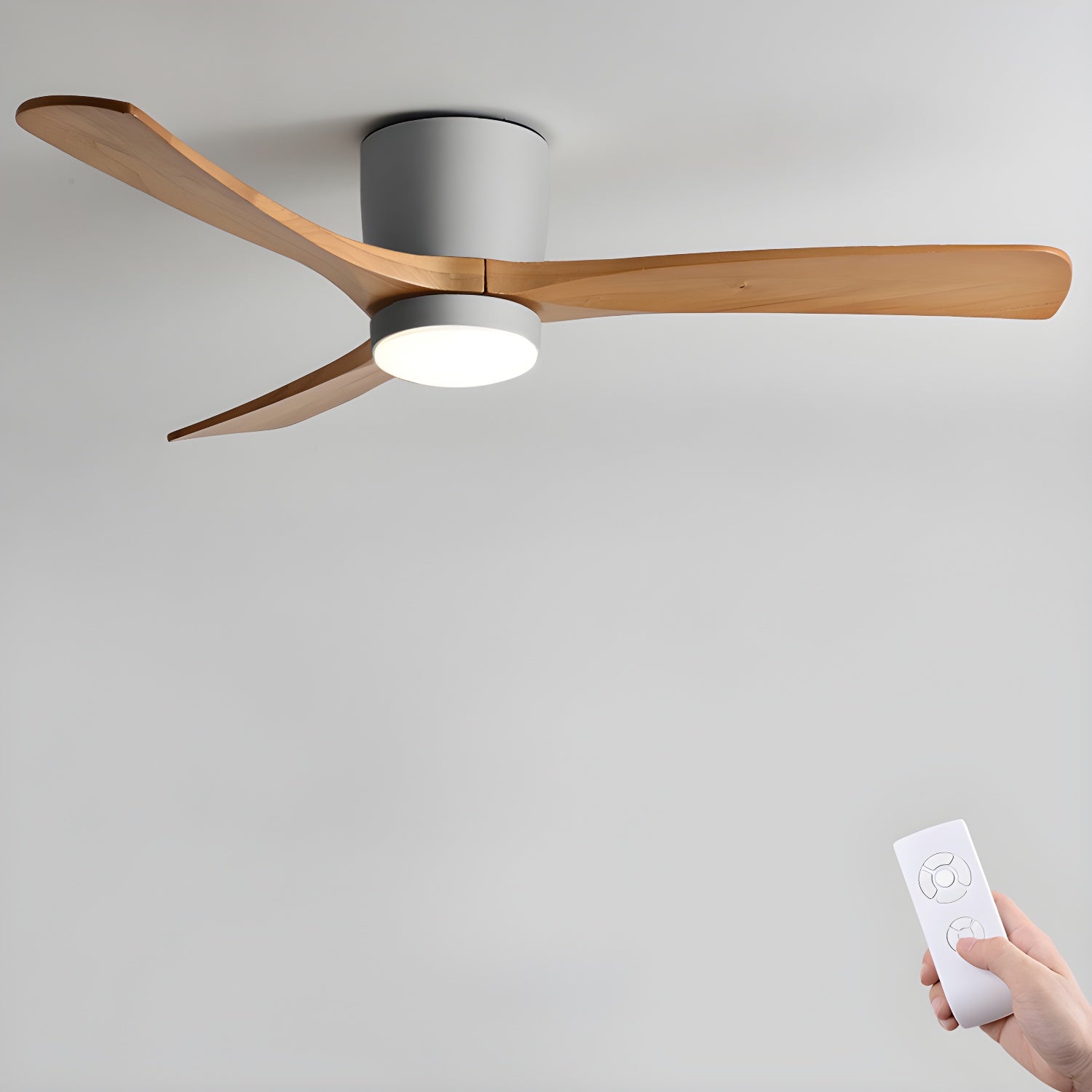 Houten Plafondventilator met Verlichting en Afstandsbediening – 42 en 48 Maten 6