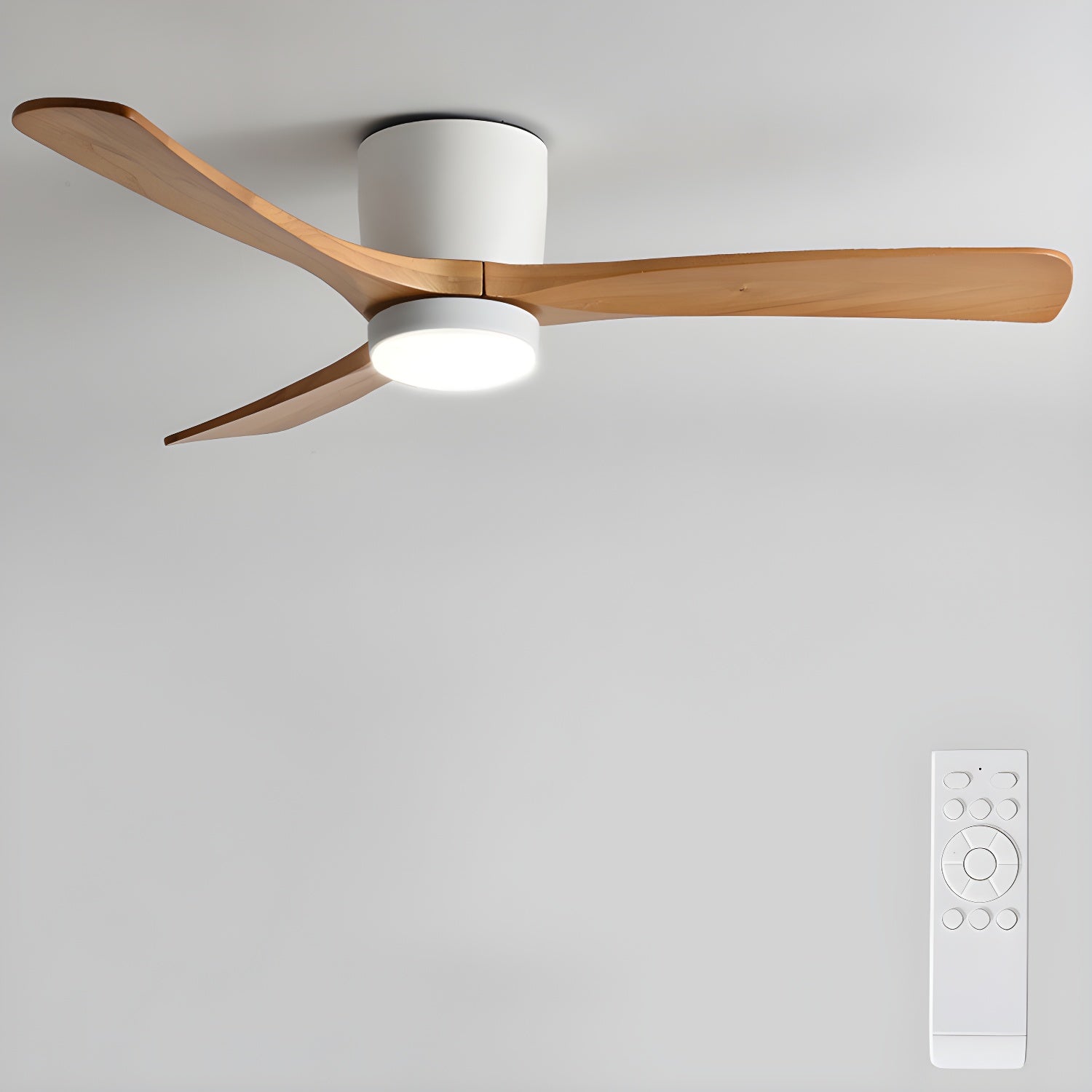 Houten Plafondventilator met Verlichting en Afstandsbediening – 42 en 48 Maten 9