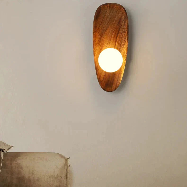 Houten Wandlamp met LED Verlichting voor Binnen – Elegante Muurlamp voor Woonkamer en Slaapkamer 5