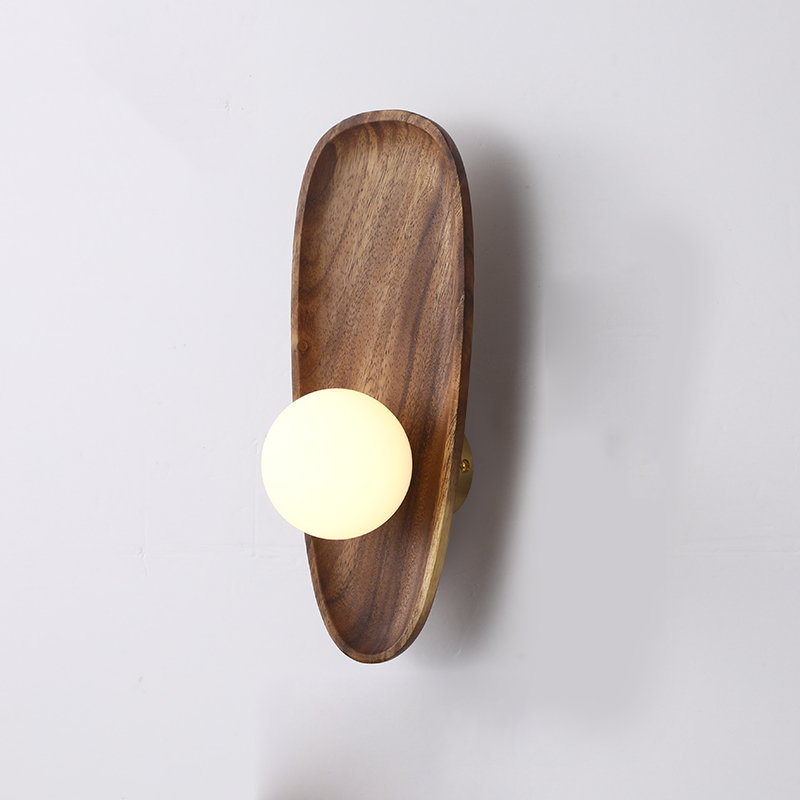 Houten Wandlamp met LED Verlichting voor Binnen – Elegante Muurlamp voor Woonkamer en Slaapkamer 6