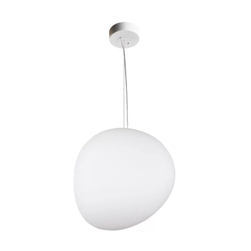 Moderne Hanglamp Eettafel met Kiezelvormige Kap van Hoogwaardig Plastic – Eetkamer Lamp 4