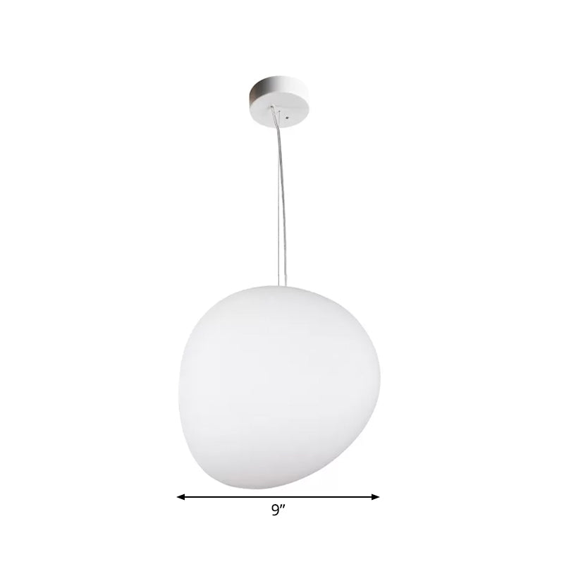 Moderne Hanglamp Eettafel met Kiezelvormige Kap van Hoogwaardig Plastic – Eetkamer Lamp 5