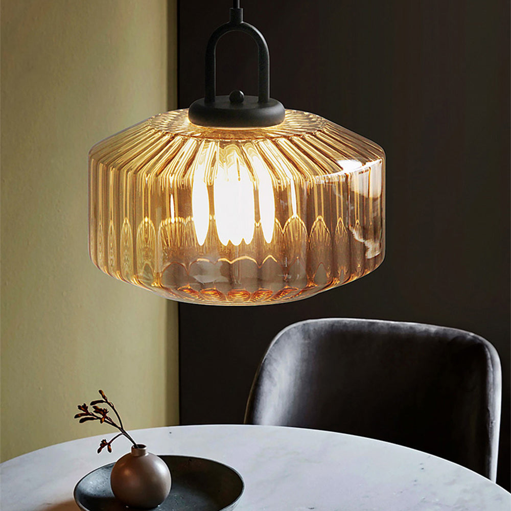 Moderne Hanglamp voor Eettafel - Elegante Glas en Metaal Eetkamer Lamp met Warme Verlichting 7