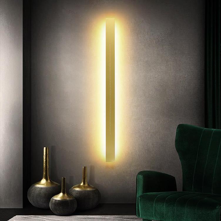 Moderne Wandlamp Zwart en Goud met Dimbare LED Verlichting voor Binnengebruik 2