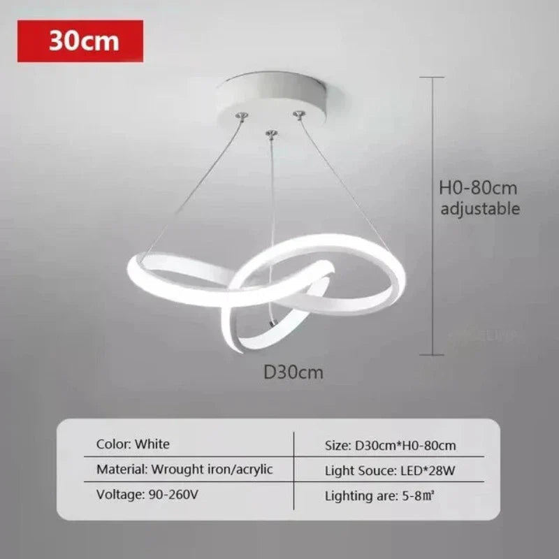 Moderne Zwarte LED Plafondlamp met Afstandsbediening voor Slaapkamer en Woonkamer 8