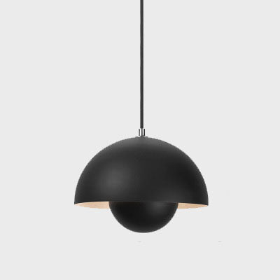 Noordse Hanglamp voor Eettafel en Woonkamer – Semicircle Koepel Lamp met Verstelbare Lengte 12