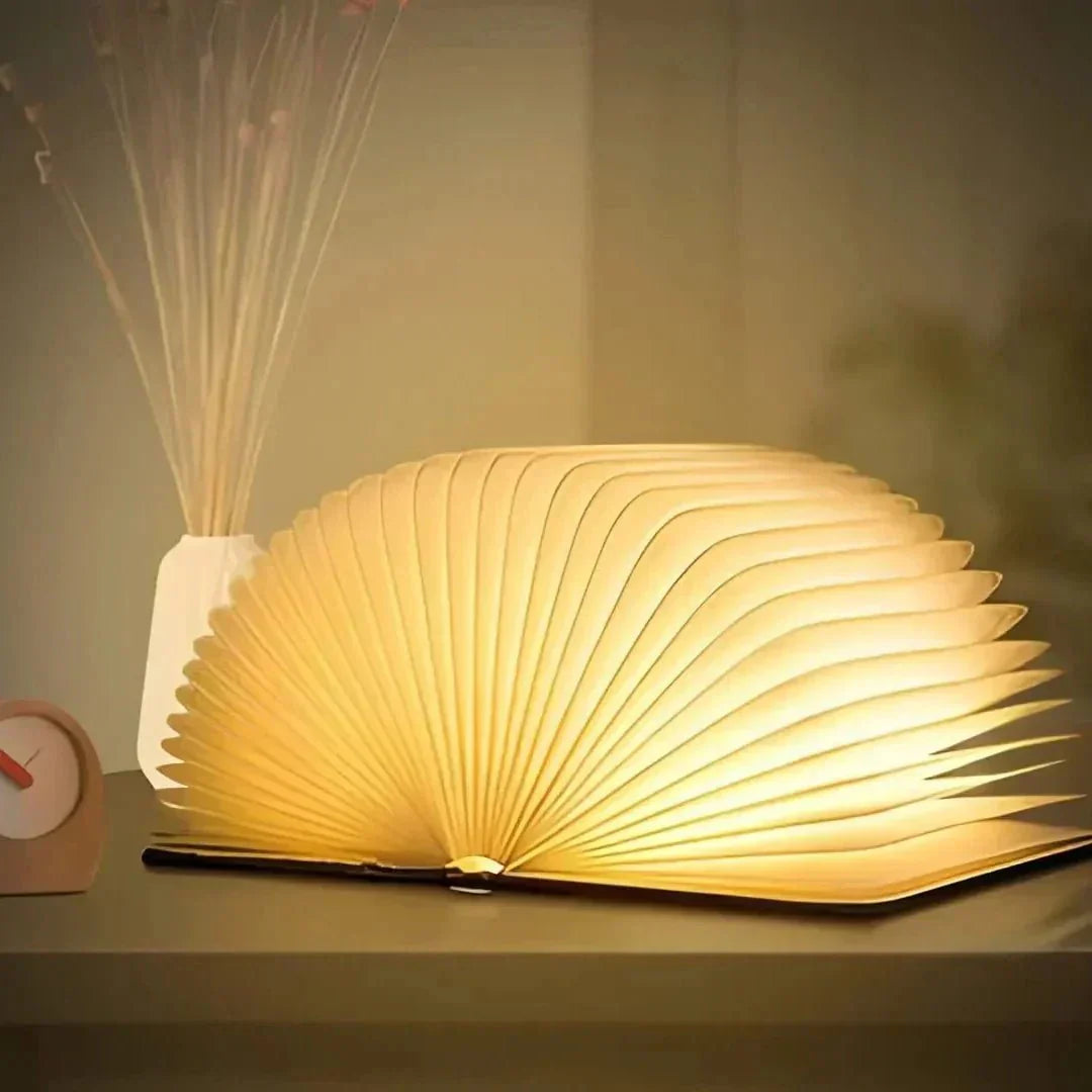 Oplaadbare Tafellamp met LED Verlichting en Creatief Boekdesign 3