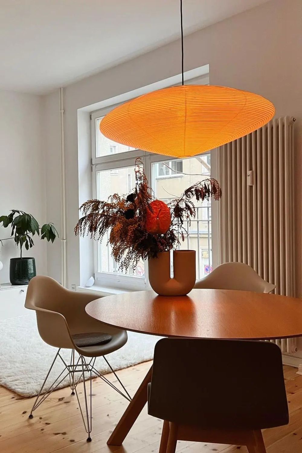 Ovalen Hanglamp van Bamboe en Washi Papier voor Woonkamer, Eetkamer en Slaapkamer – Warm Licht 7