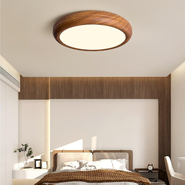 Plafondlamp met Houtnerf en Scandinavische Acrylafwerking voor Slaapkamer en Woonkamer 7