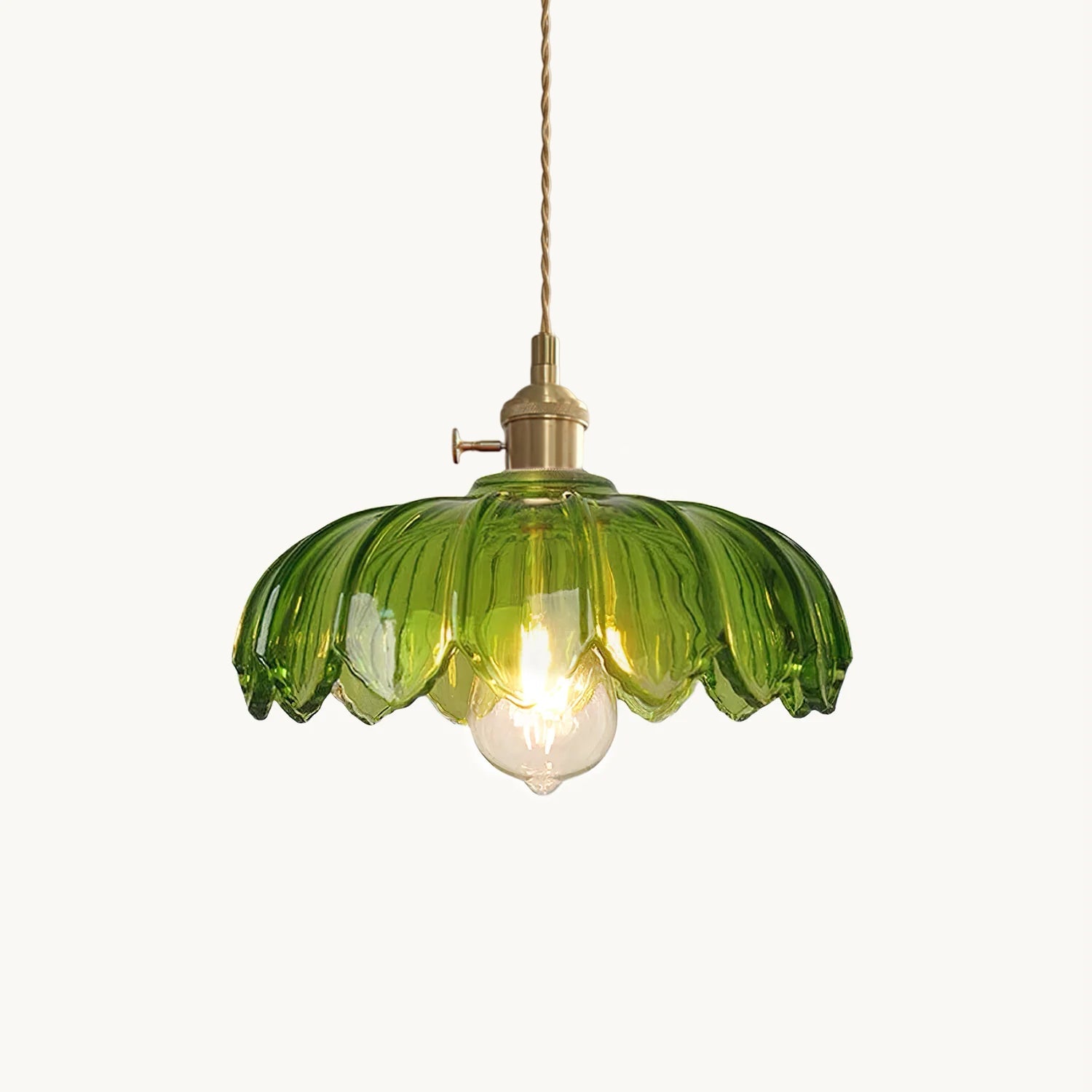 Retro Hanglamp voor Woonkamer en Eetkamer – Elegante Petal Lamp van Metaal en Glas 1