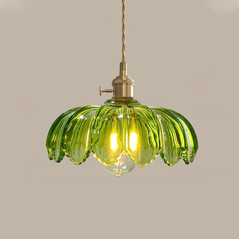 Retro Hanglamp voor Woonkamer en Eetkamer – Elegante Petal Lamp van Metaal en Glas 10