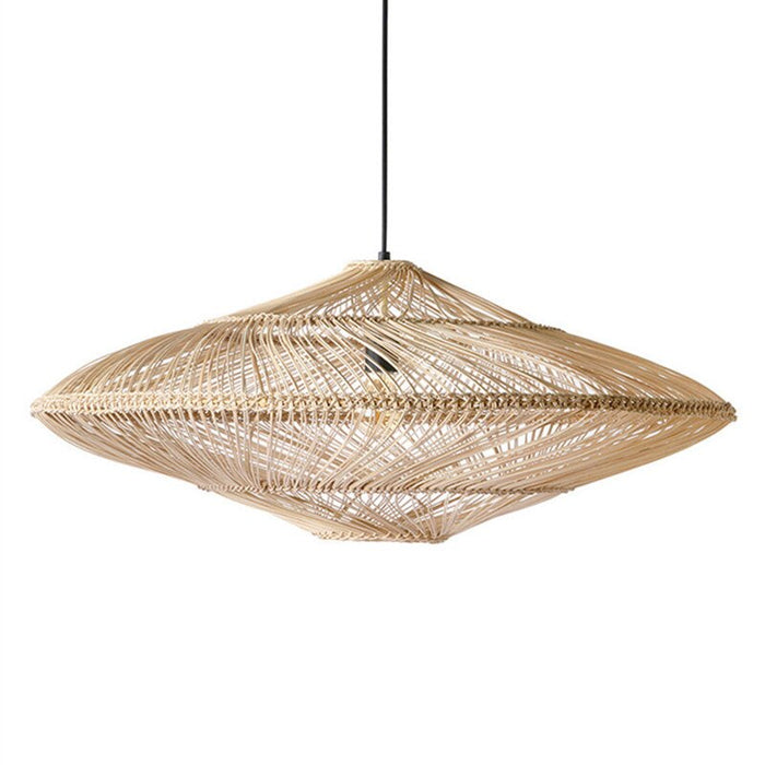 Rotan Hanglamp met Handgeweven Ontwerp en Natuurlijke Lichtuitstraling voor Woonkamer en Eetkamer 3