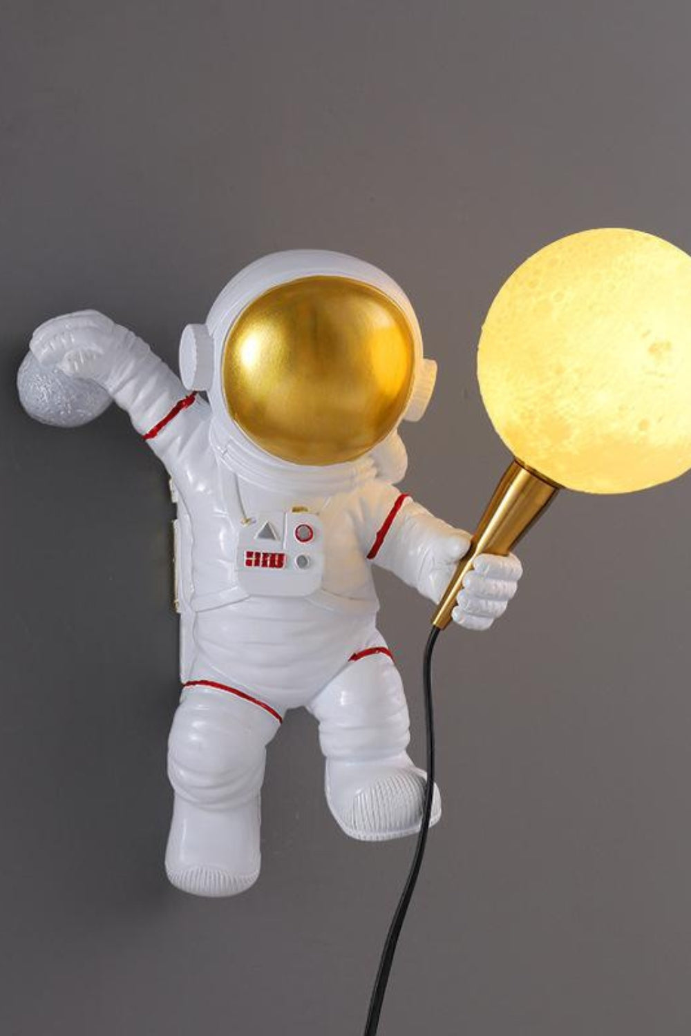Ruimtevaart Astronaut Wandlamp met Warm LED Licht – Creatieve Muurlamp voor Binnen Decoratie 6