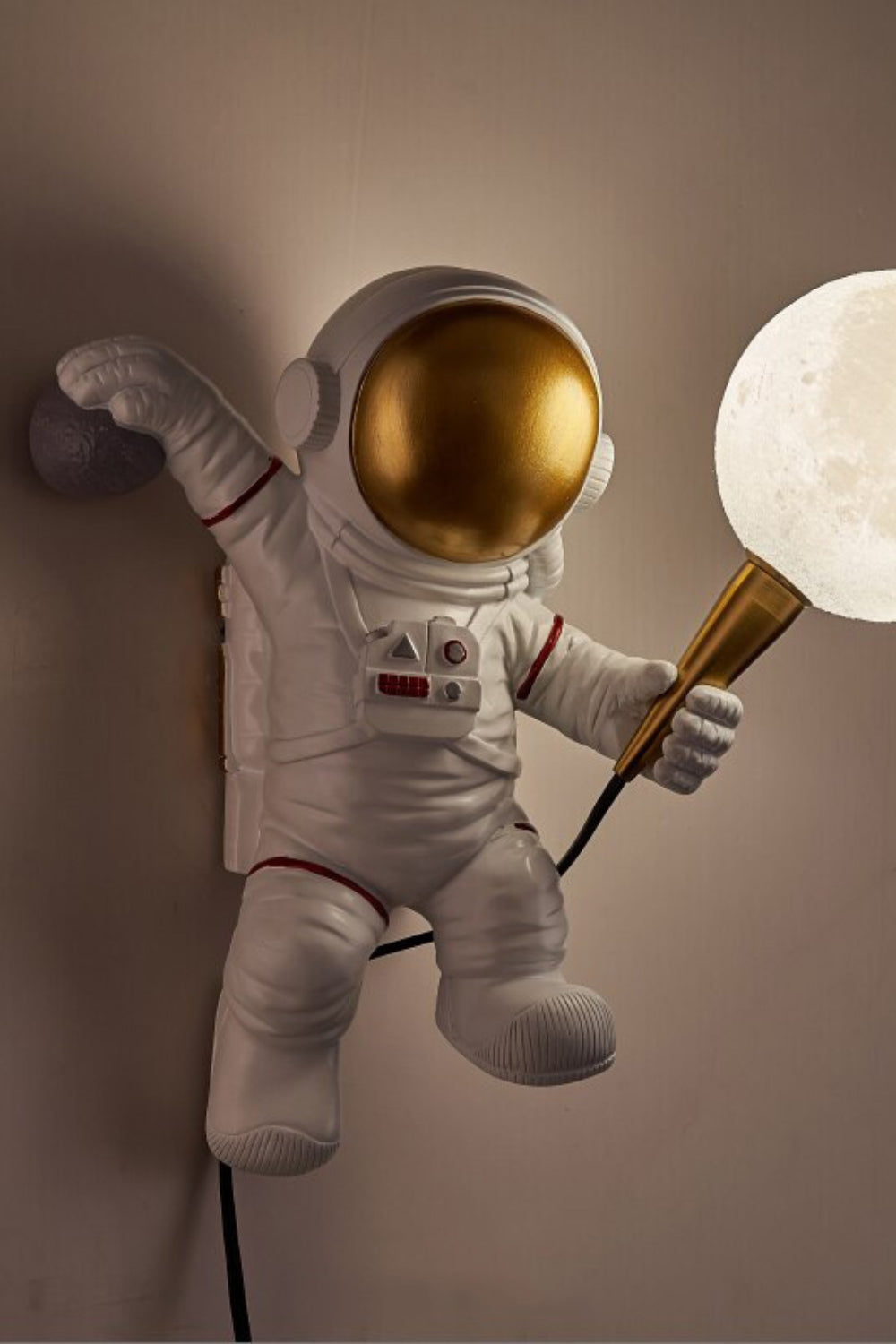 Ruimtevaart Astronaut Wandlamp met Warm LED Licht – Creatieve Muurlamp voor Binnen Decoratie 7