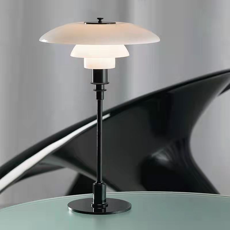 Tafellamp Zwart & Goud - Modern Glazen Tafellamp voor Binnenruimtes, Minimalistisch Ontwerp 10