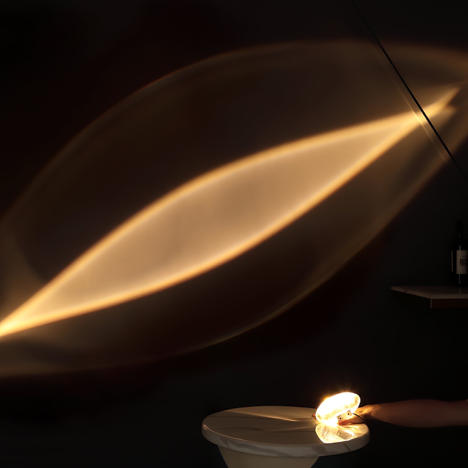 Tafellamp Zwart met Ingebouwde LED Verlichting – Modern Design voor Woonkamer en Slaapkamer 5