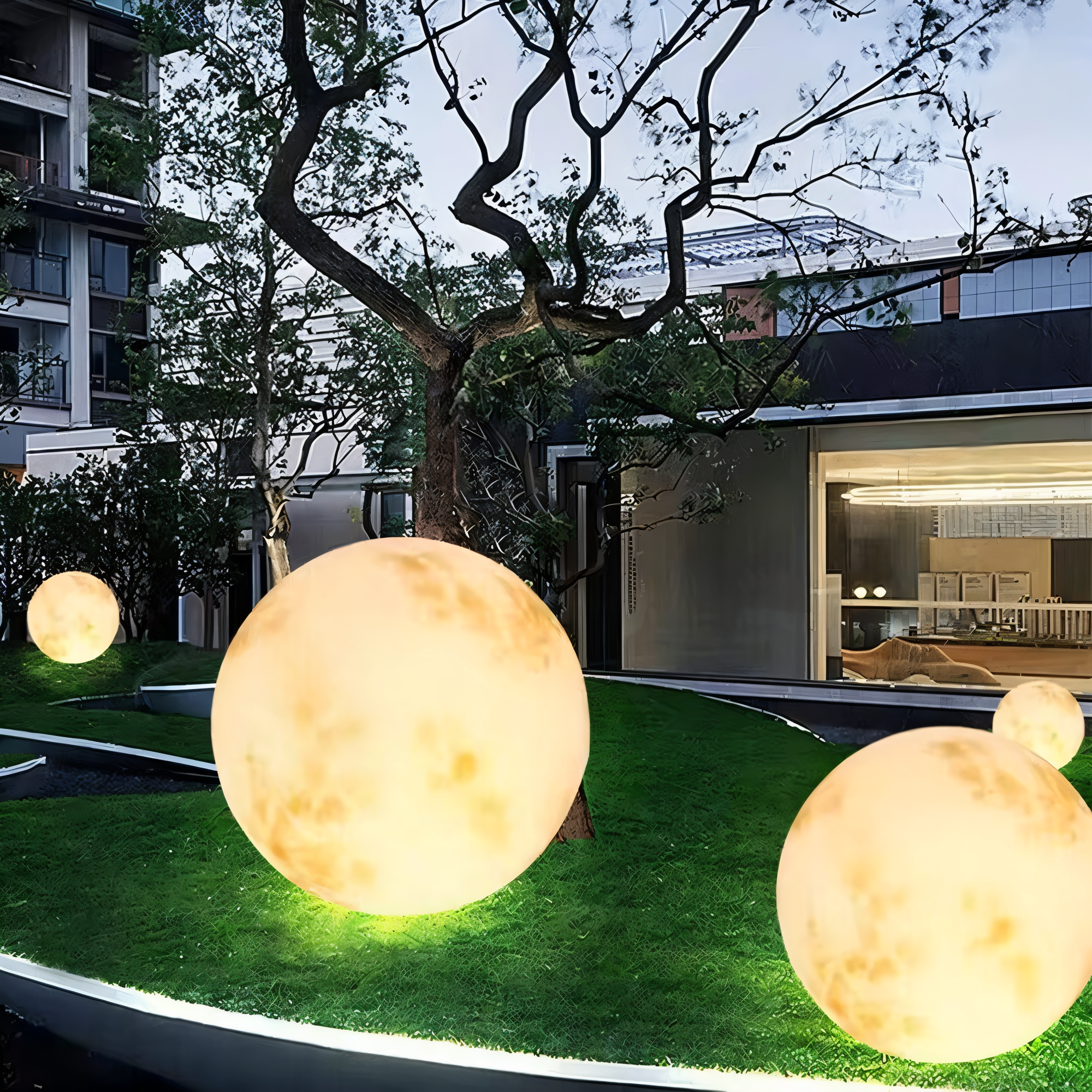 Tuinverlichting met Maanontwerp en Efficiënte Solar LED Technologie 3