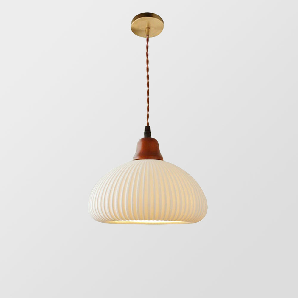 Vintage Keramische Hanglamp in Wit voor Eetkamer en Woonkamer met Uniek Ontwerp 6