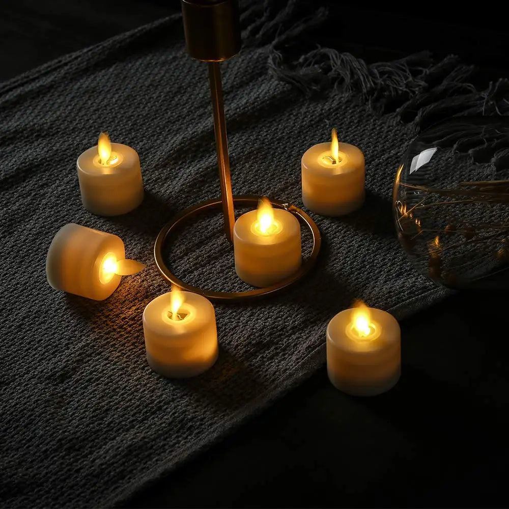 Vlamvrij LED Licht met Afstandsbediening en Fladderend Effect – Ideaal voor Woningdecoratie 4