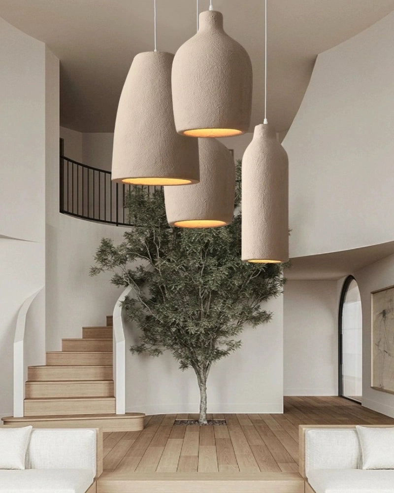 Wabi Sabi Hanglamp in Wijnflesvorm voor Woonkamer, Eetkamer en Slaapkamer – Stijlvolle Binnenverlichting 4