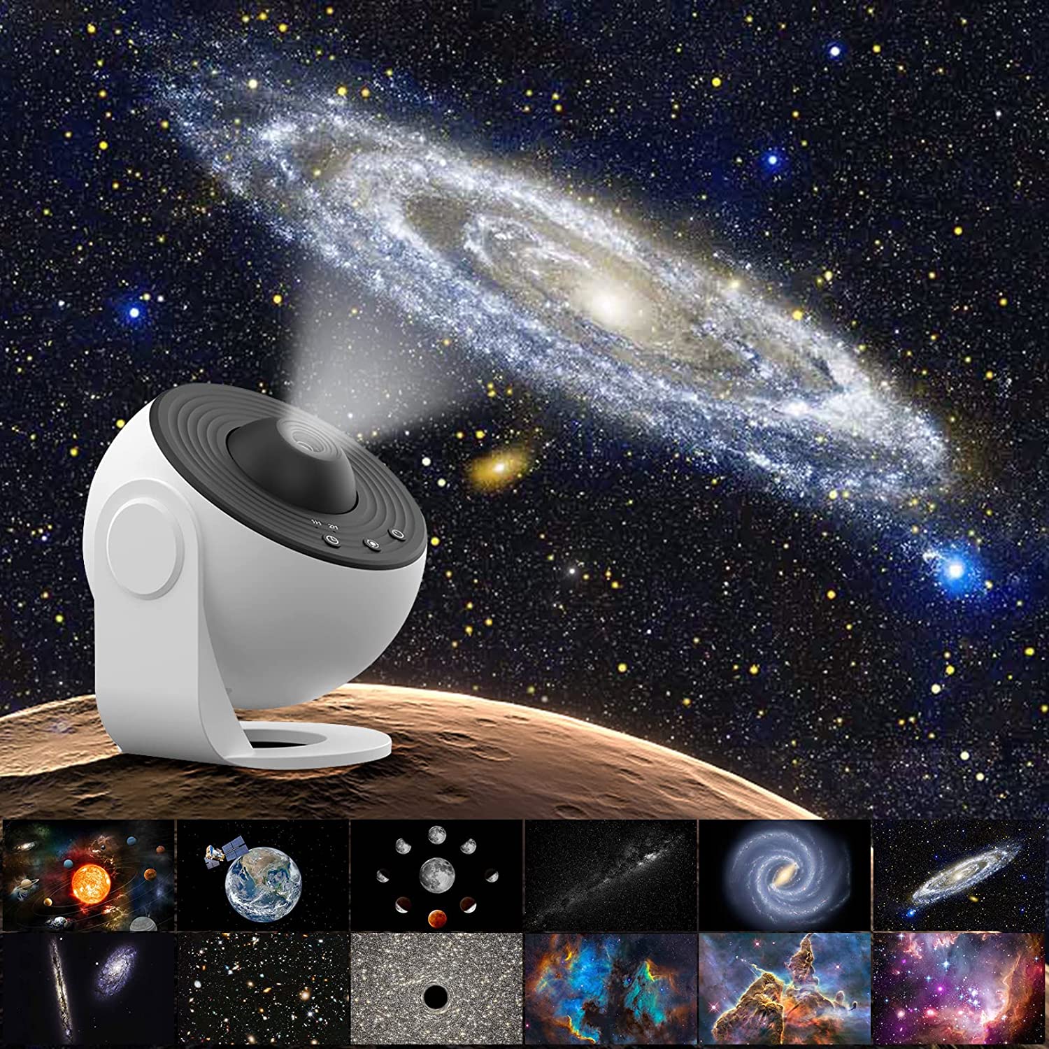 13-in-1 Planetarium Projector met HD Beeld en Timerfunctie – Duurzaam en Geruisloos voor Slaapkamers en Kinderen 0