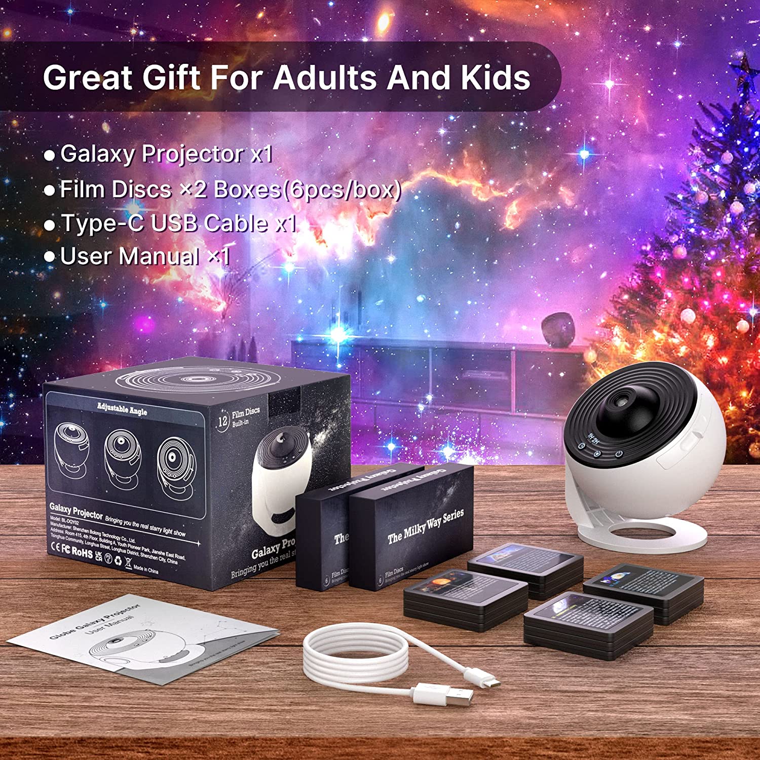 13-in-1 Planetarium Projector met HD Beeld en Timerfunctie – Duurzaam en Geruisloos voor Slaapkamers en Kinderen 4