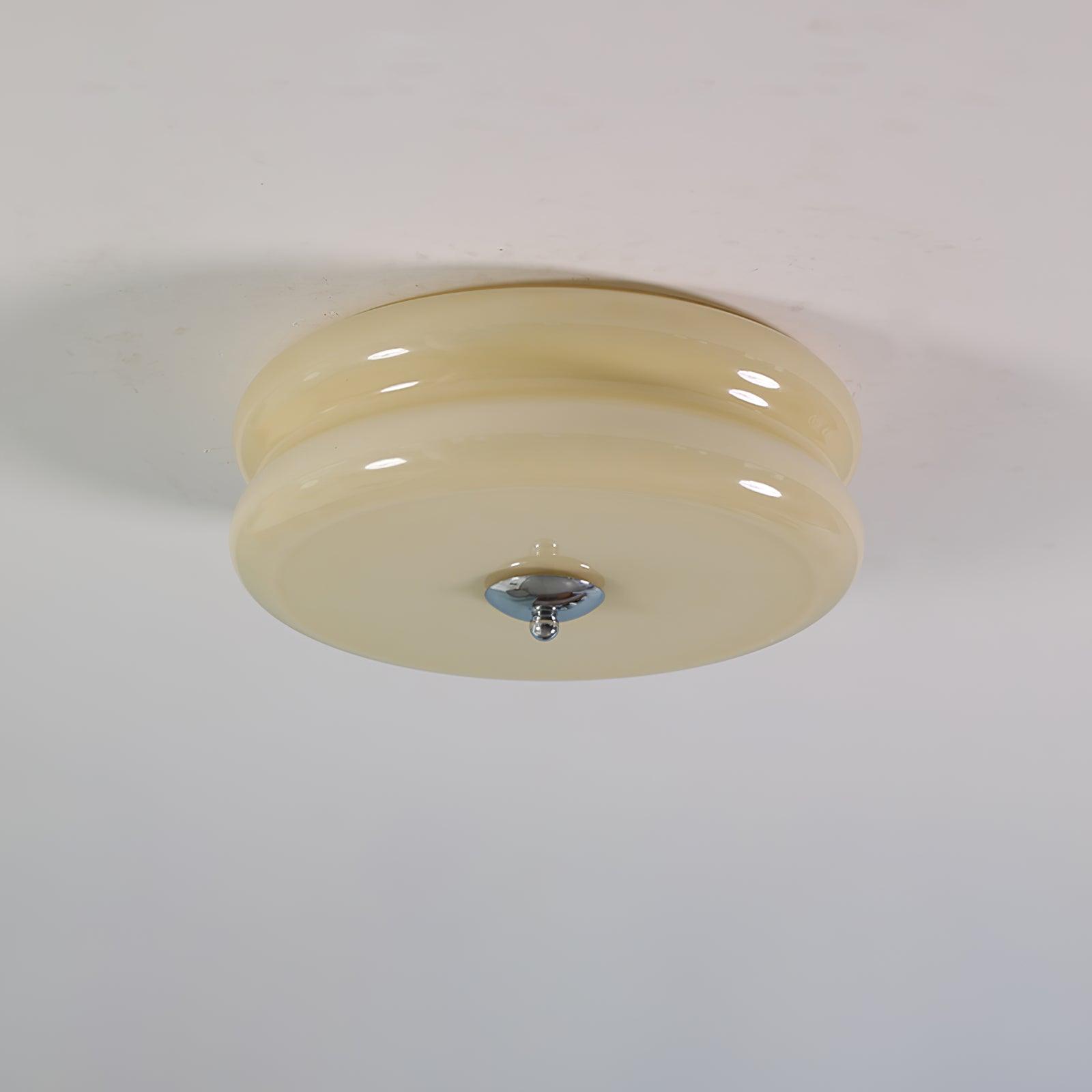 Art Deco Vintage Plafondlamp met Geïntegreerde LED – Handgemaakt voor Slaapkamer en Woonkamer 0