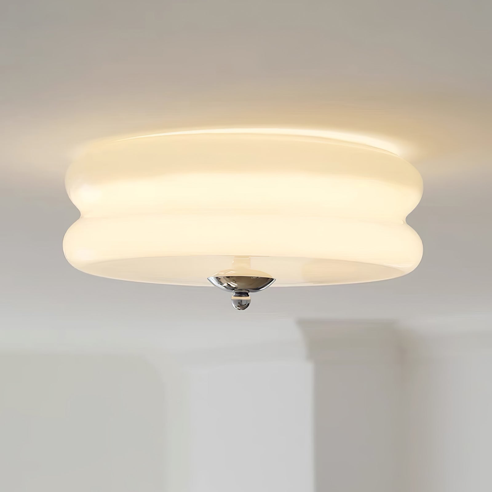 Art Deco Vintage Plafondlamp met Geïntegreerde LED – Handgemaakt voor Slaapkamer en Woonkamer 5