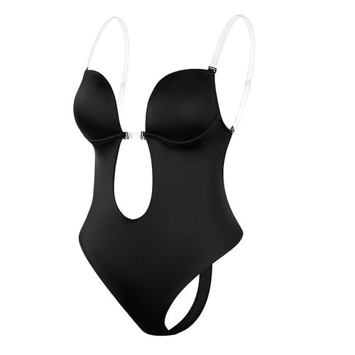 Dames Body Shaper met Diepe V-Hals en Open Rug 0
