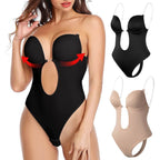 Dames Body Shaper met Diepe V-Hals en Open Rug Auralie