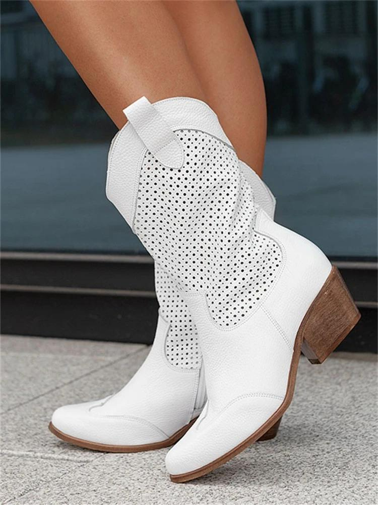 Dames Cowboylaarzen met Gaten Auralie