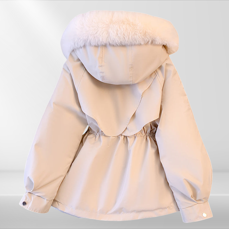 Dames Donsjack met Afneembare Kapuze en Taillering voor Optimale Warmte 2