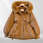 Dames Donsjack met Afneembare Kapuze en Taillering voor Optimale Warmte 4