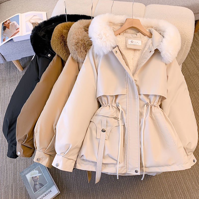 Dames Donsjack met Afneembare Kapuze en Taillering voor Optimale Warmte 6