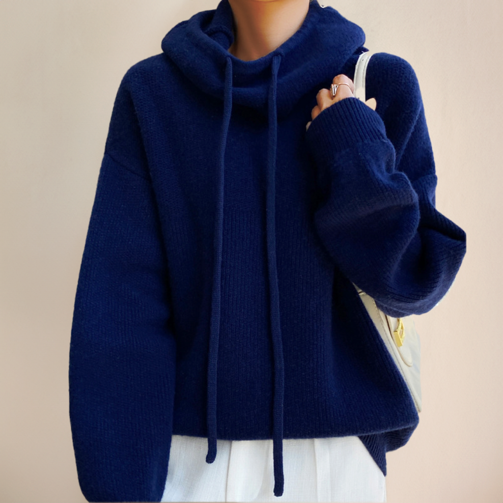 Dames Hoodie met Cowl Neck en Zachte Stof 3