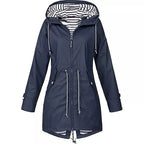 Dames Jas Winter met Capuchon en Comfortabele Pasvorm 0