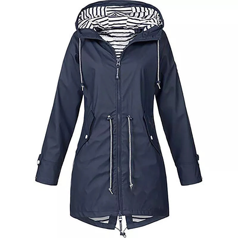 Dames Jas Winter met Capuchon en Comfortabele Pasvorm 0