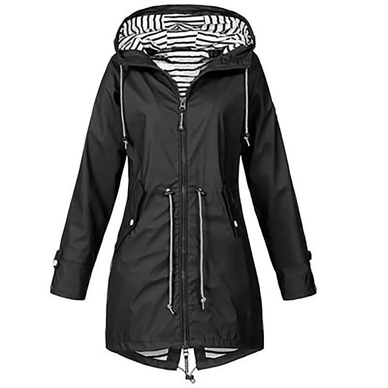Dames Jas Winter met Capuchon en Comfortabele Pasvorm 1