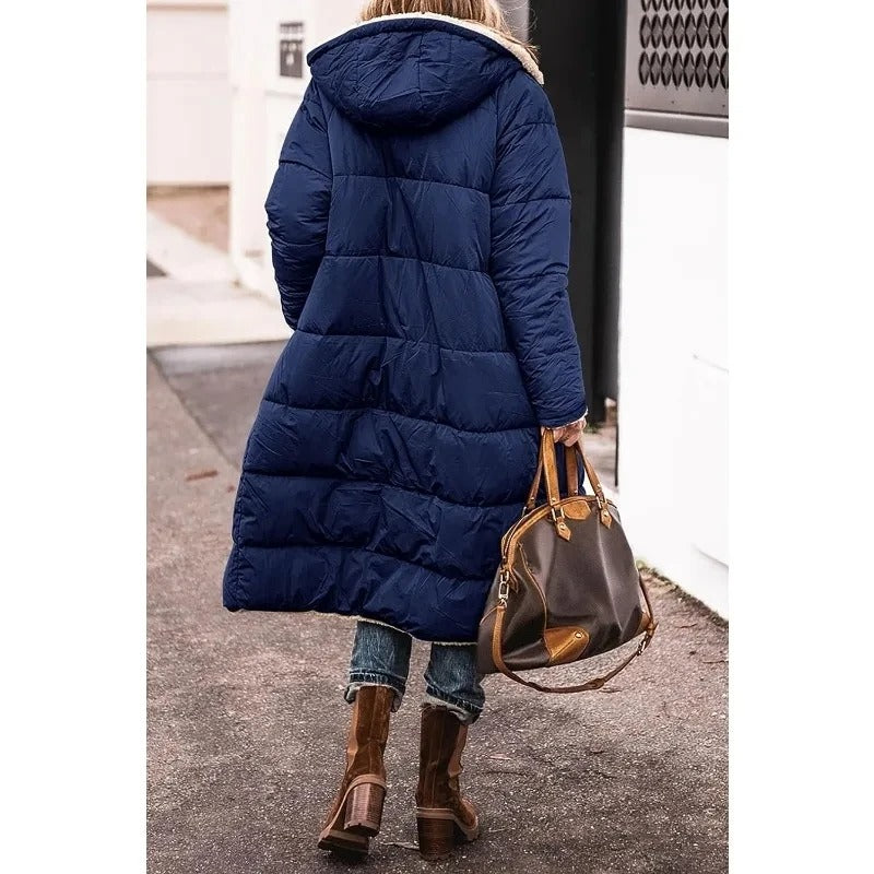 Dames Jas Winter met Sherpa Voering en Relaxed Fit 3
