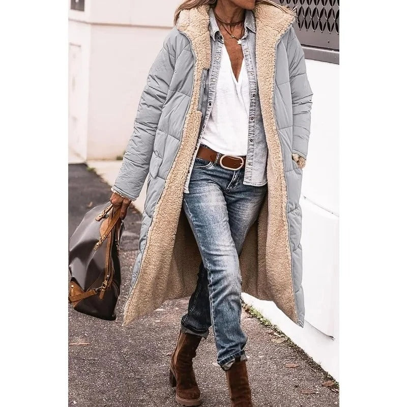 Dames Jas Winter met Sherpa Voering en Relaxed Fit 4