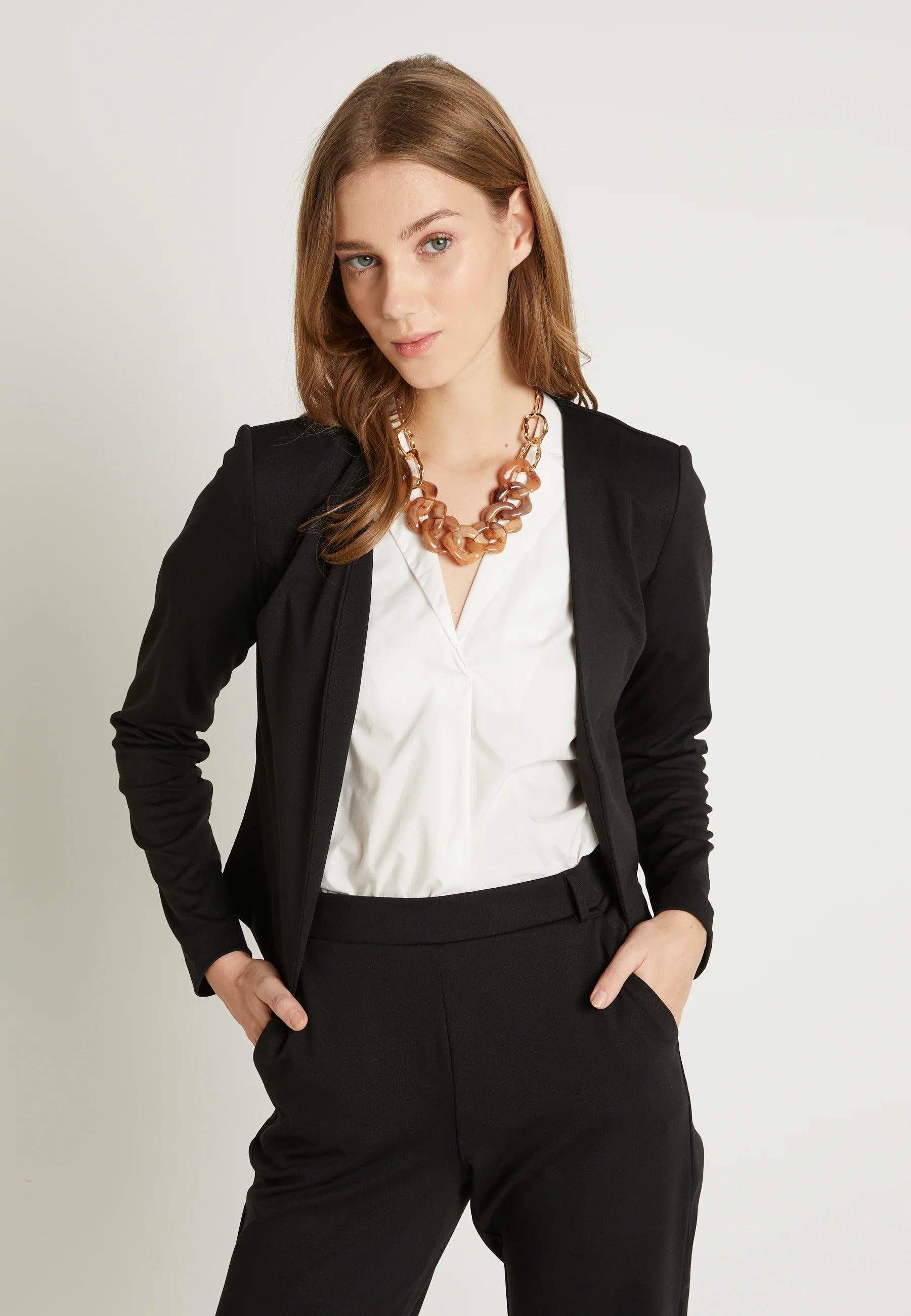 Dames Slim Fit Vestje met Luxe Uiterlijk Zwart Auralie