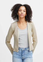 Dames Slim Fit Vestje met Luxe Uiterlijk Beige Auralie
