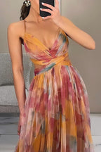 Dames Maxi Zomerjurk met Bloemenprint Auralie