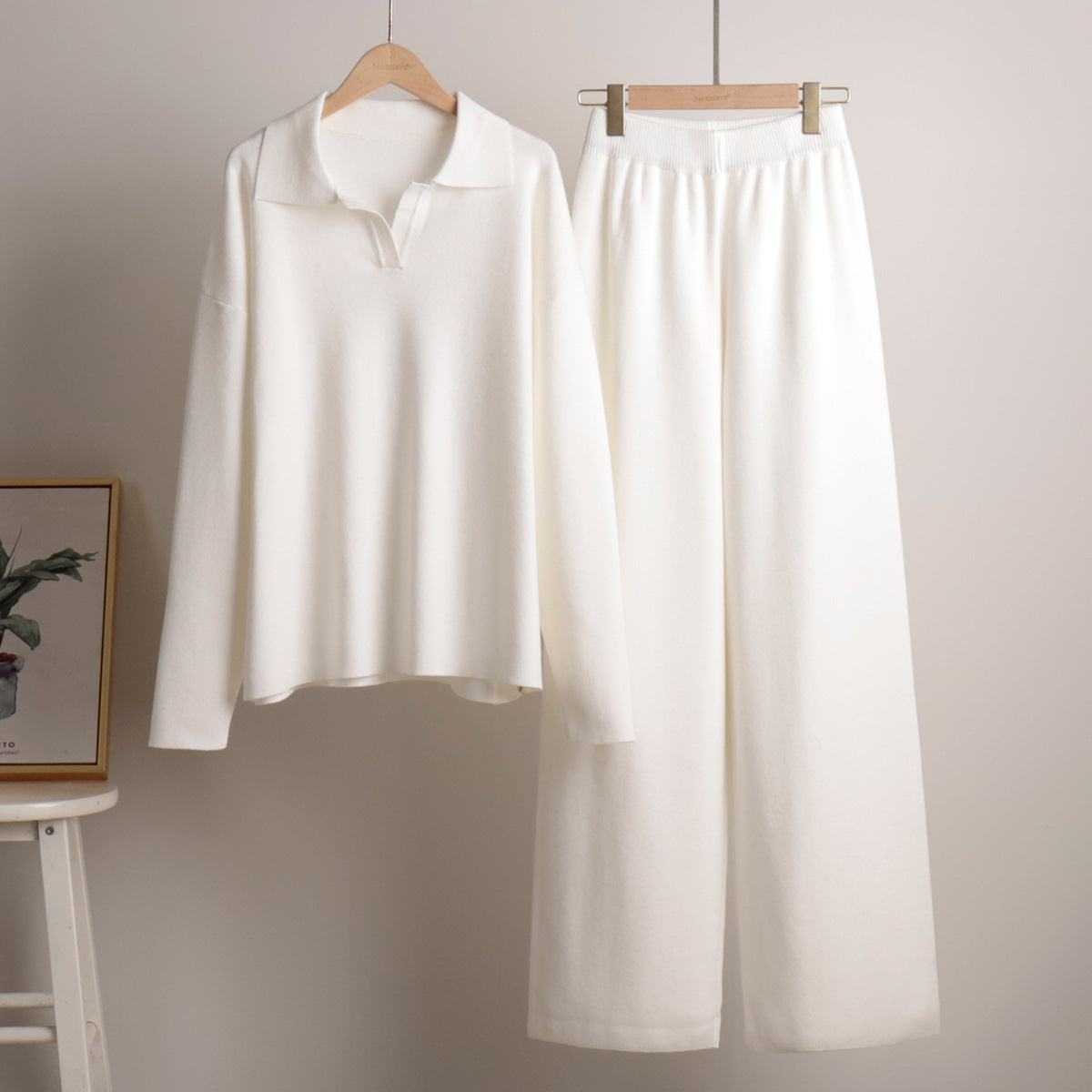 Dames Loungewear Set met Oversized Trui en Wijde Broek voor Ultiem Comfort 5